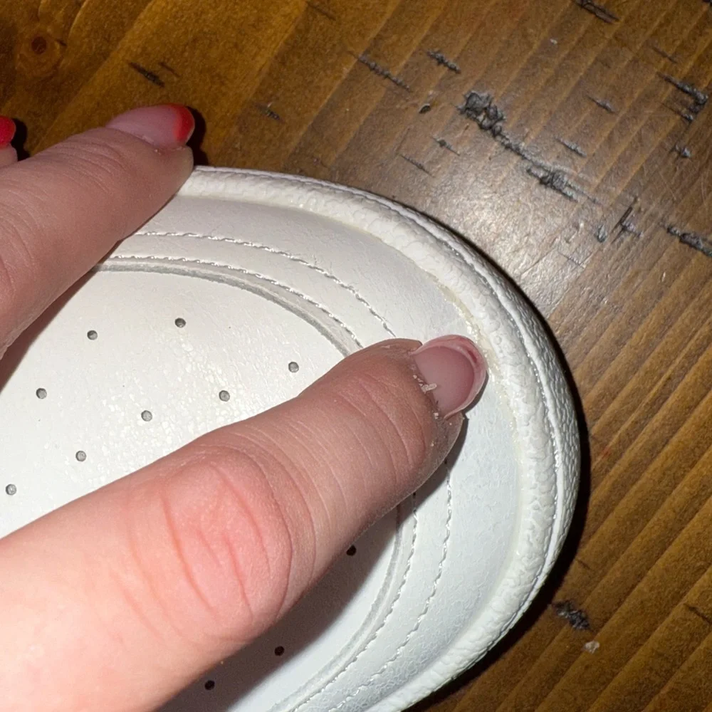 Shu Shop Pink Star Sneakers White Leather Low‎ Top Euro Y2K Street- Size 10